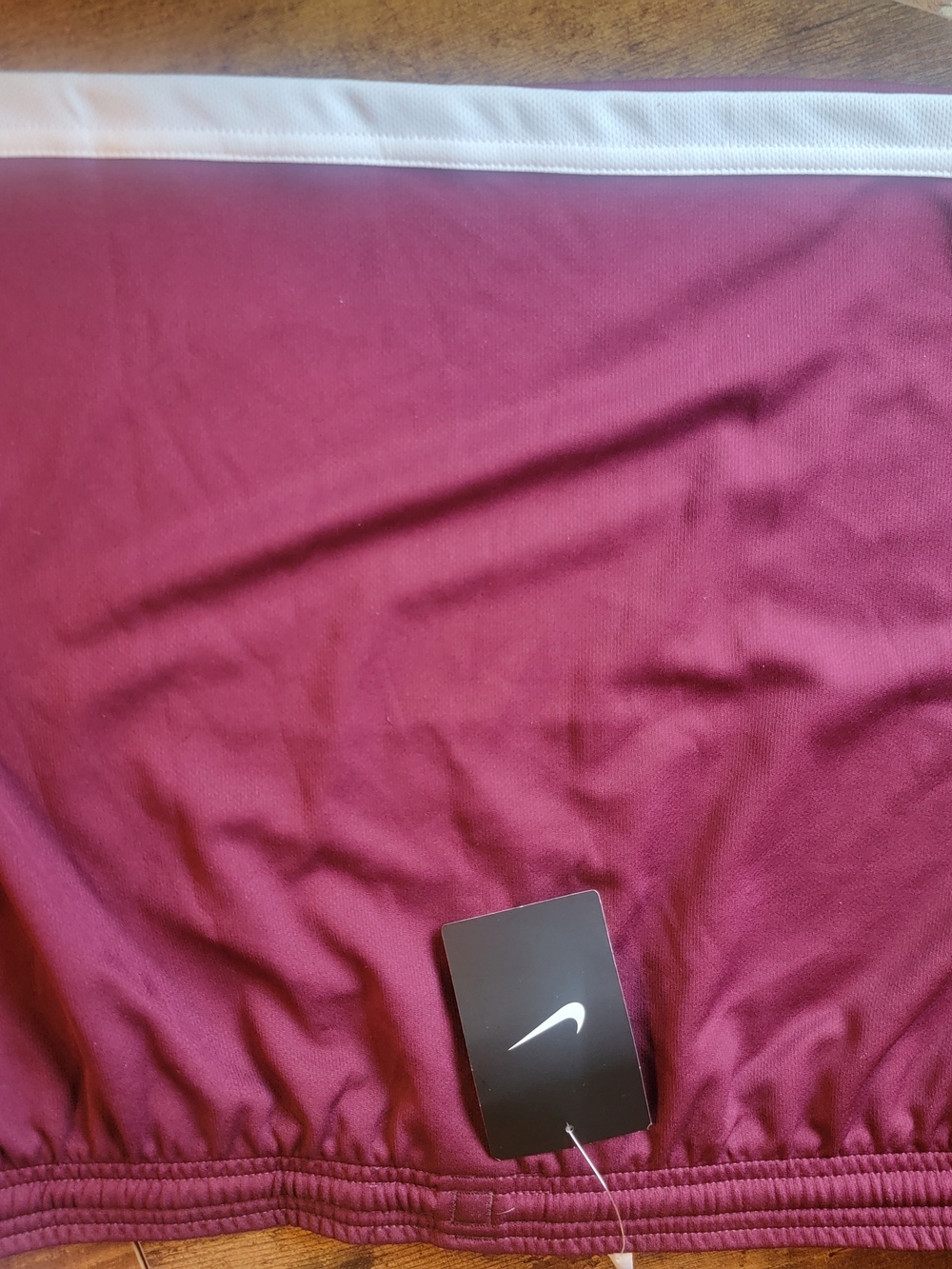Nike Maroon Athletic Skirt with White Trim